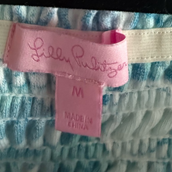 Lilly Pulitzer. Bridgette Strapless Smocked Dress. Size Medium. - Picture 4 of 8